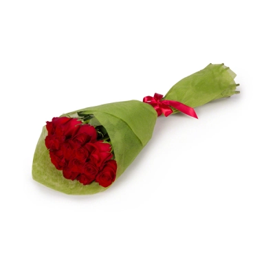 Букет из красных роз в фетре Вытегра Вологодская область