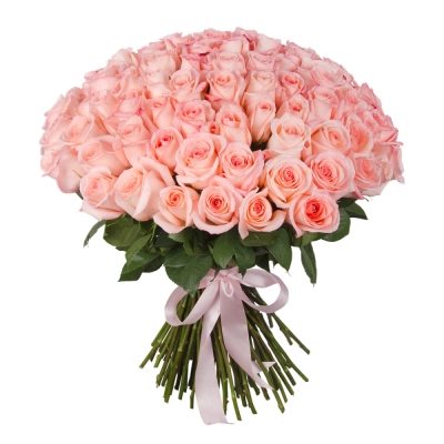 Букет из 101 розовой розы – символ бесконечной нежности Вытегра Вологодская область