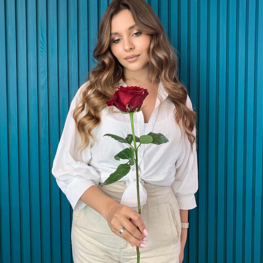 Комплимент из красной эквадорской розы – минимализм роскоши Вытегра Вологодская область