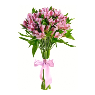 Букет «Хорошее настроение» из розовых альстромерий – солнечный подарок Вытегра Вологодская область