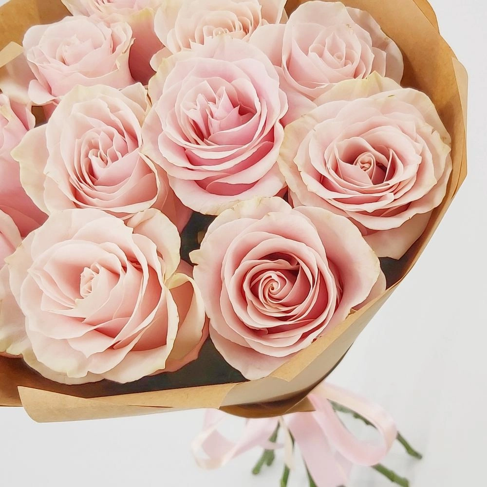 Букет из 11 розовых роз – нежность в каждом лепестке Вытегра Вологодская область