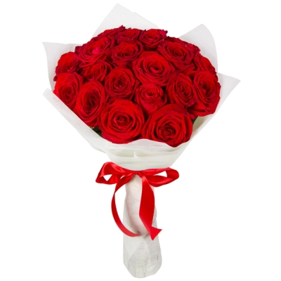 Букет из красных роз в фетре Вытегра Вологодская область